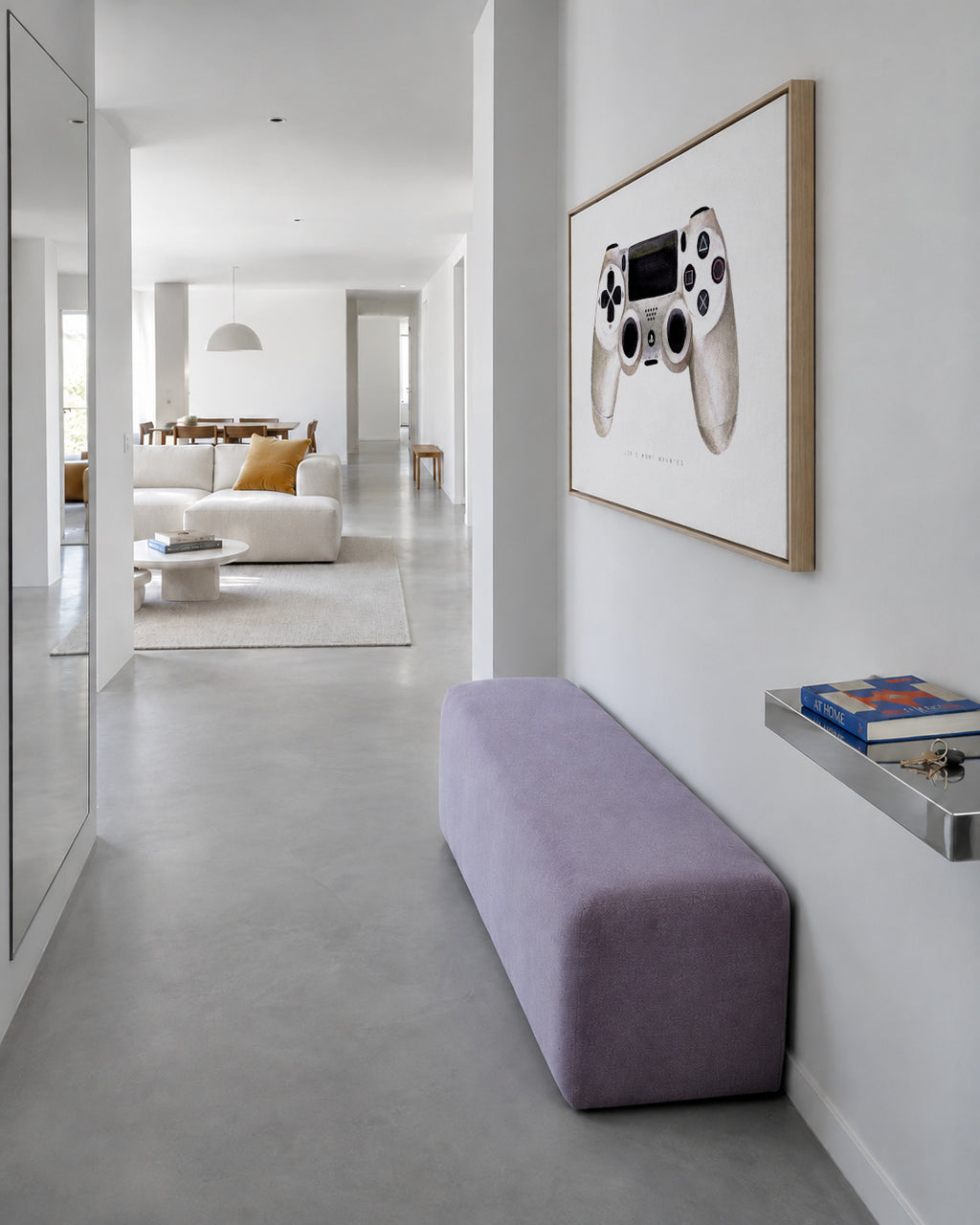Just 5 - Framed canvas in an interior