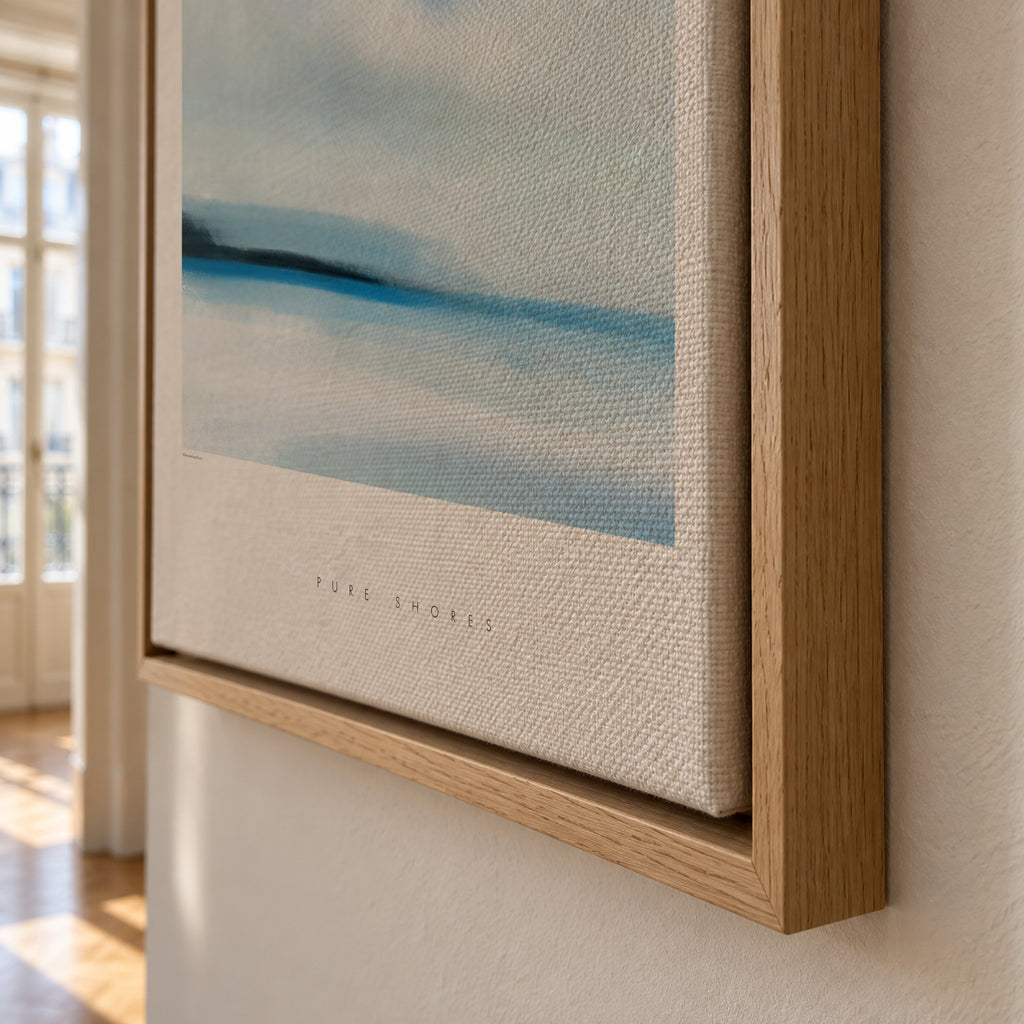Pure shores - Framed canvas detail