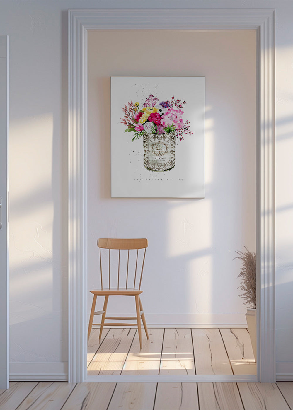 Spring Flowers Vintage Can