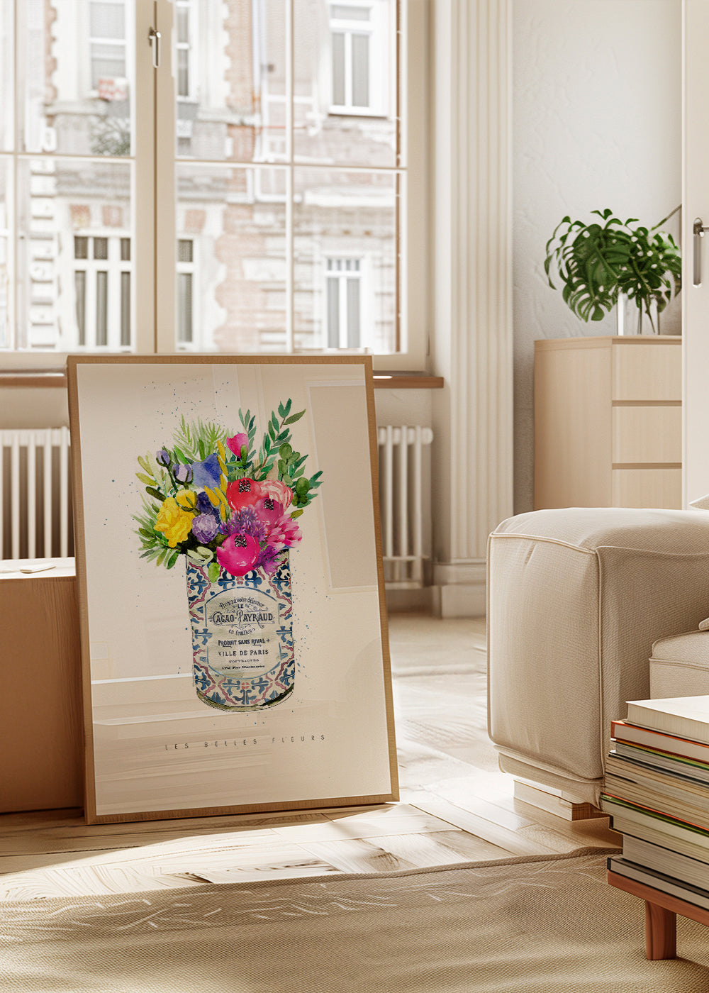 Summer Florals Vintage Can