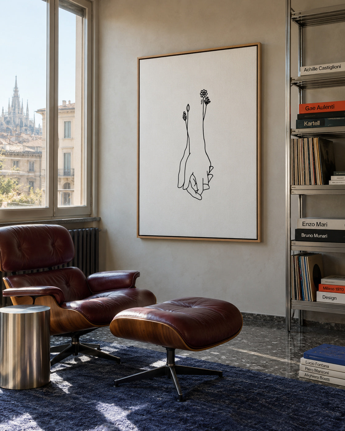Bloom - Framed canvas in an interior