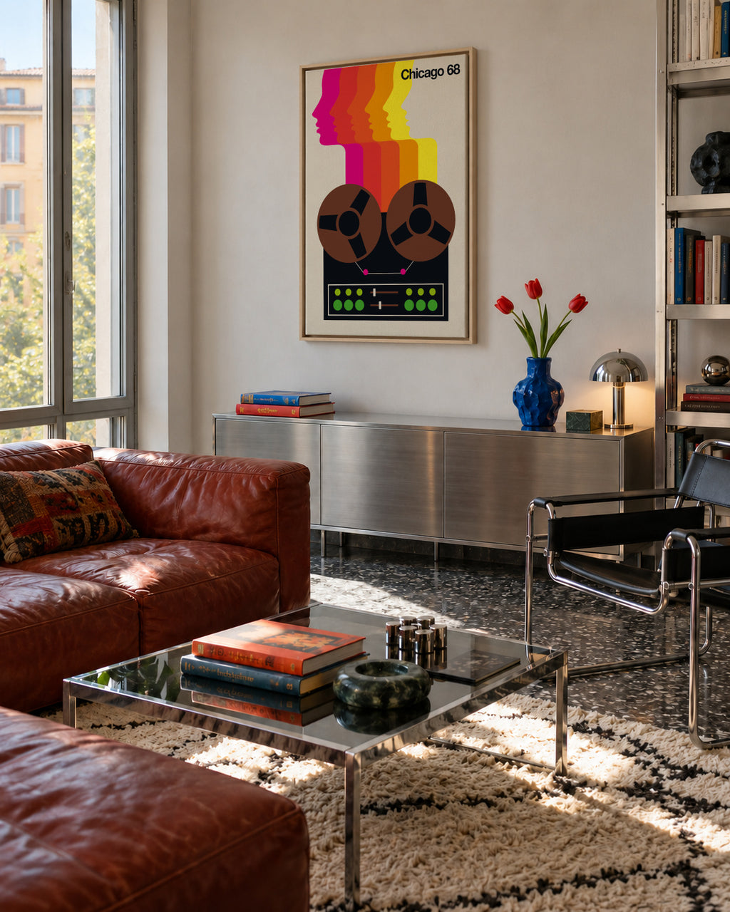 Chicago 68 - Framed canvas in an interior