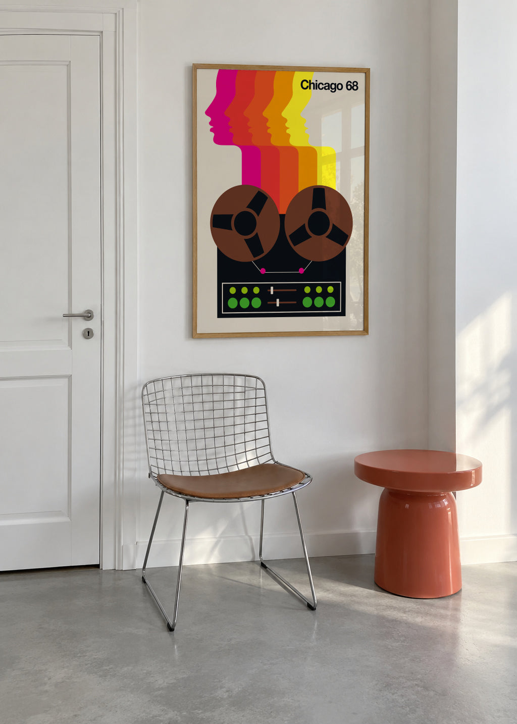 Chicago 68 - Framed poster in an interior