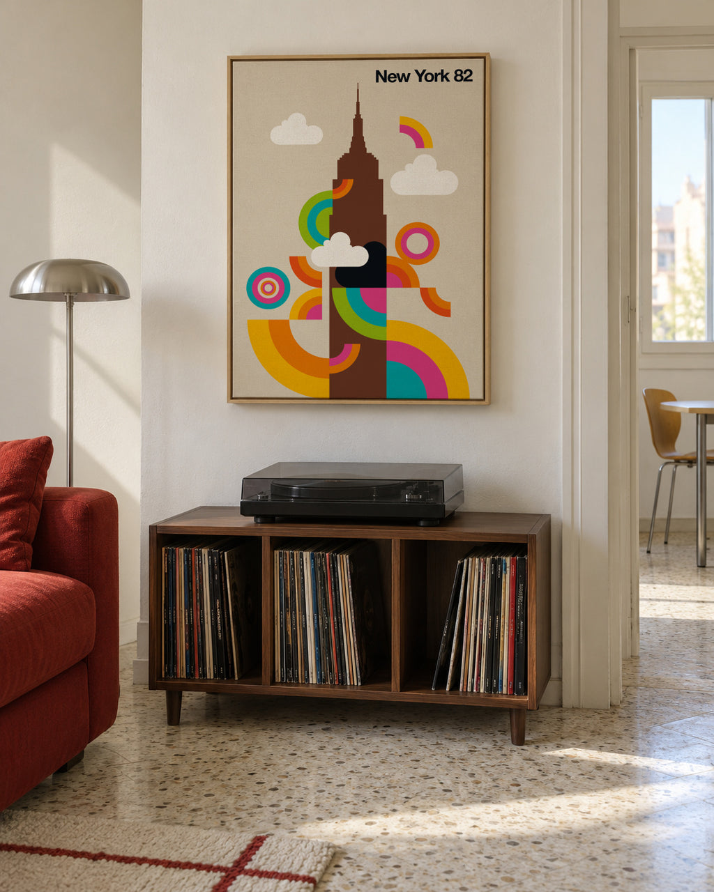 New York 82 - Framed canvas in an interior
