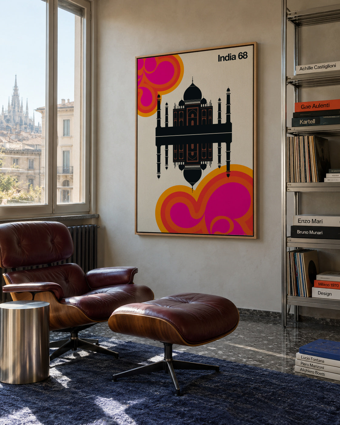 India 68 - Framed canvas in an interior
