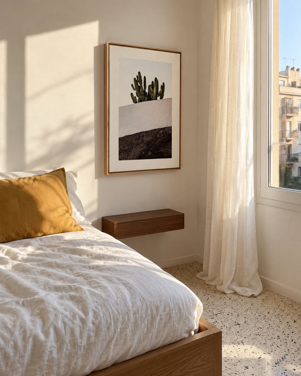 Lanzarote II - Framed canvas in an interior