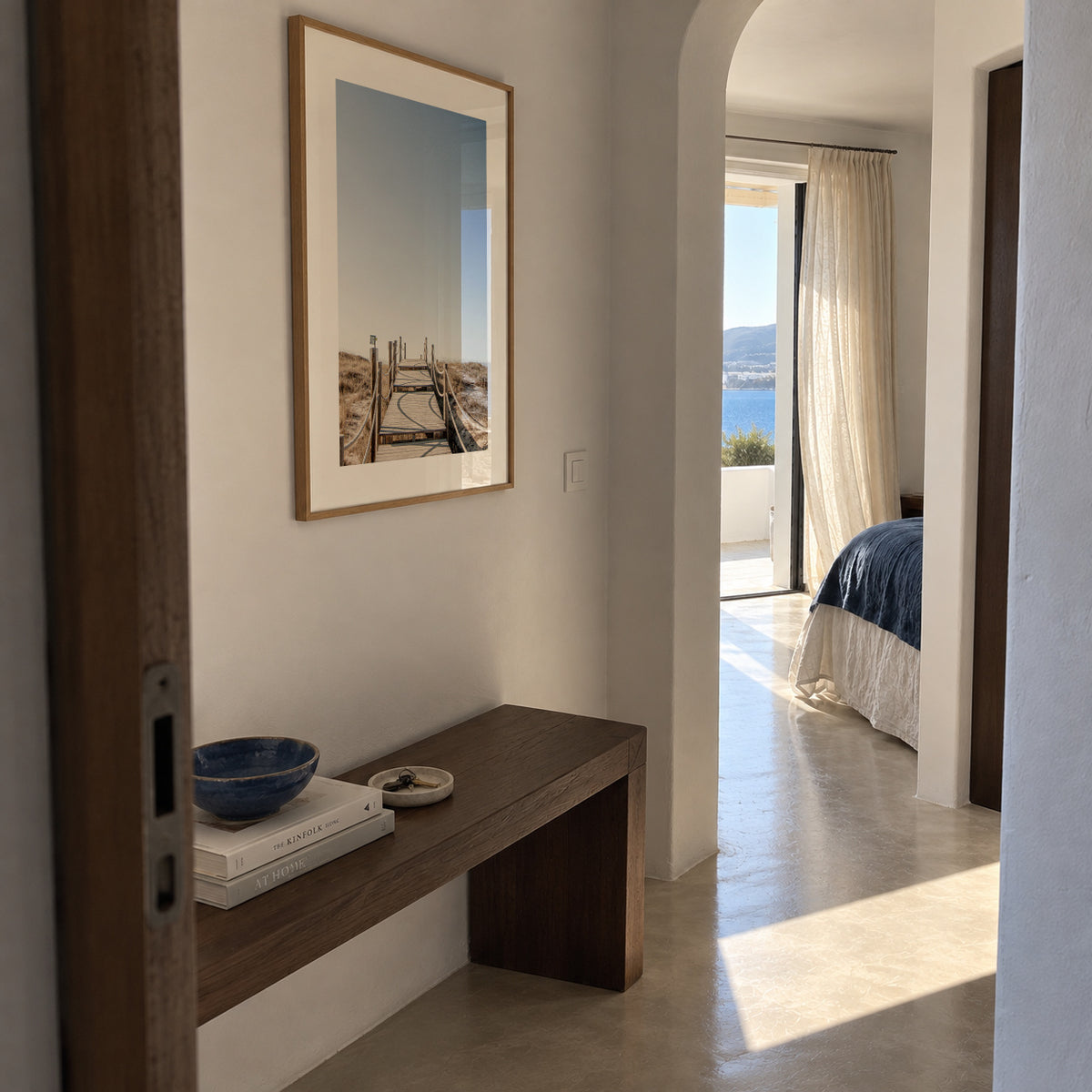 Formentera VII - Framed poster in an interior