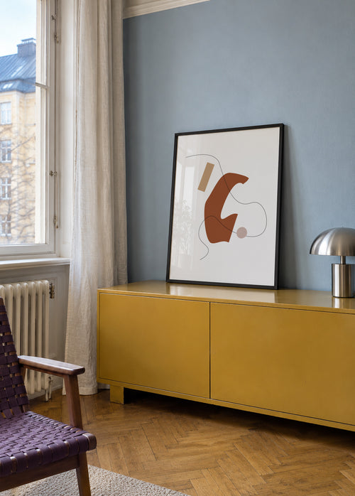 Lagom - Framed poster in an interior