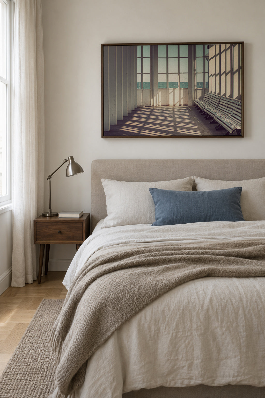 Ostsee - Framed canvas in an interior