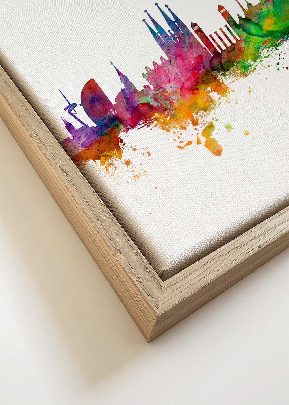 Barcelona Skyline multicolor