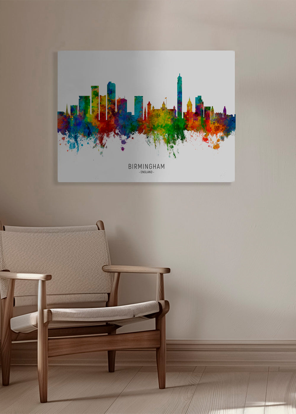 Birmingham Skyline multicolor