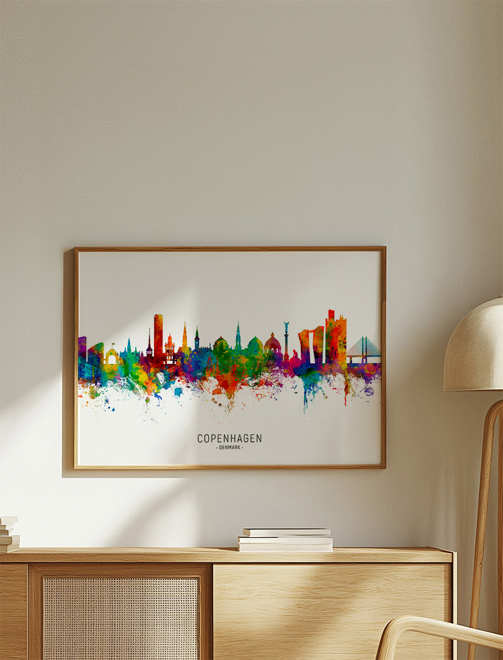 Copenhagen Skyline multicolor