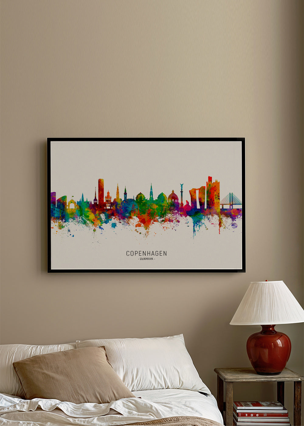 Copenhagen Skyline multicolor