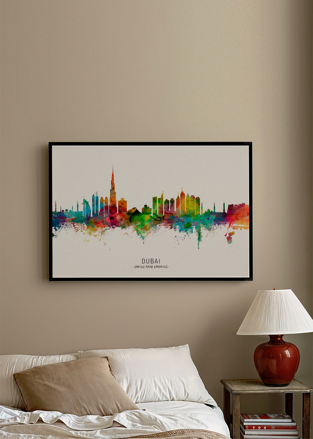 Dubai Skyline multicolor