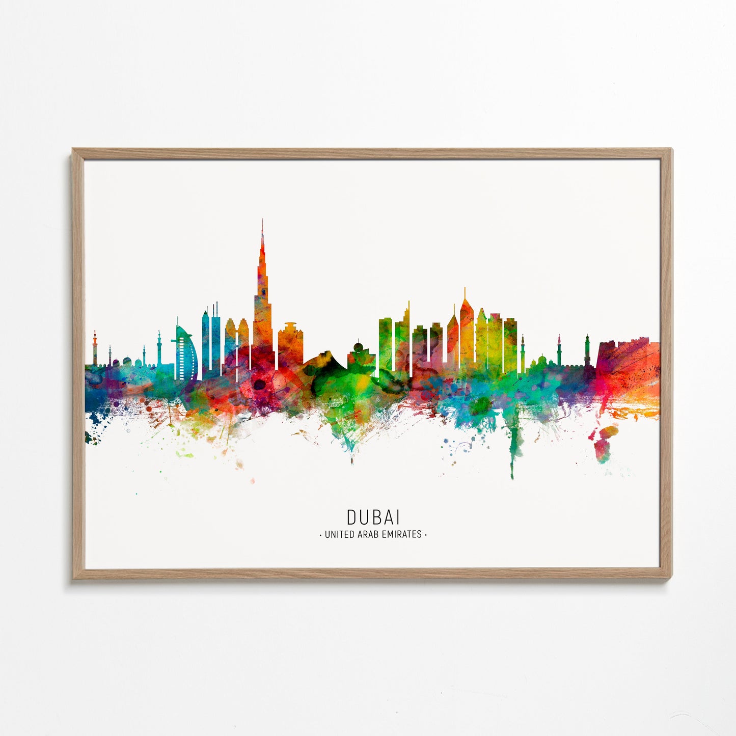 Dubai Skyline multicolor