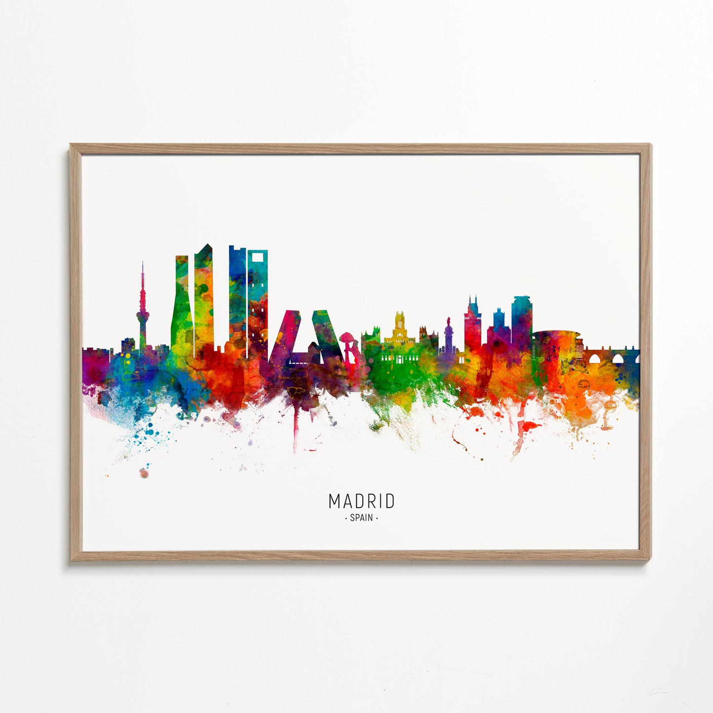 Madrid Skyline multicolor