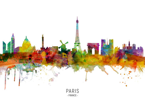 Paris Skyline multicolor