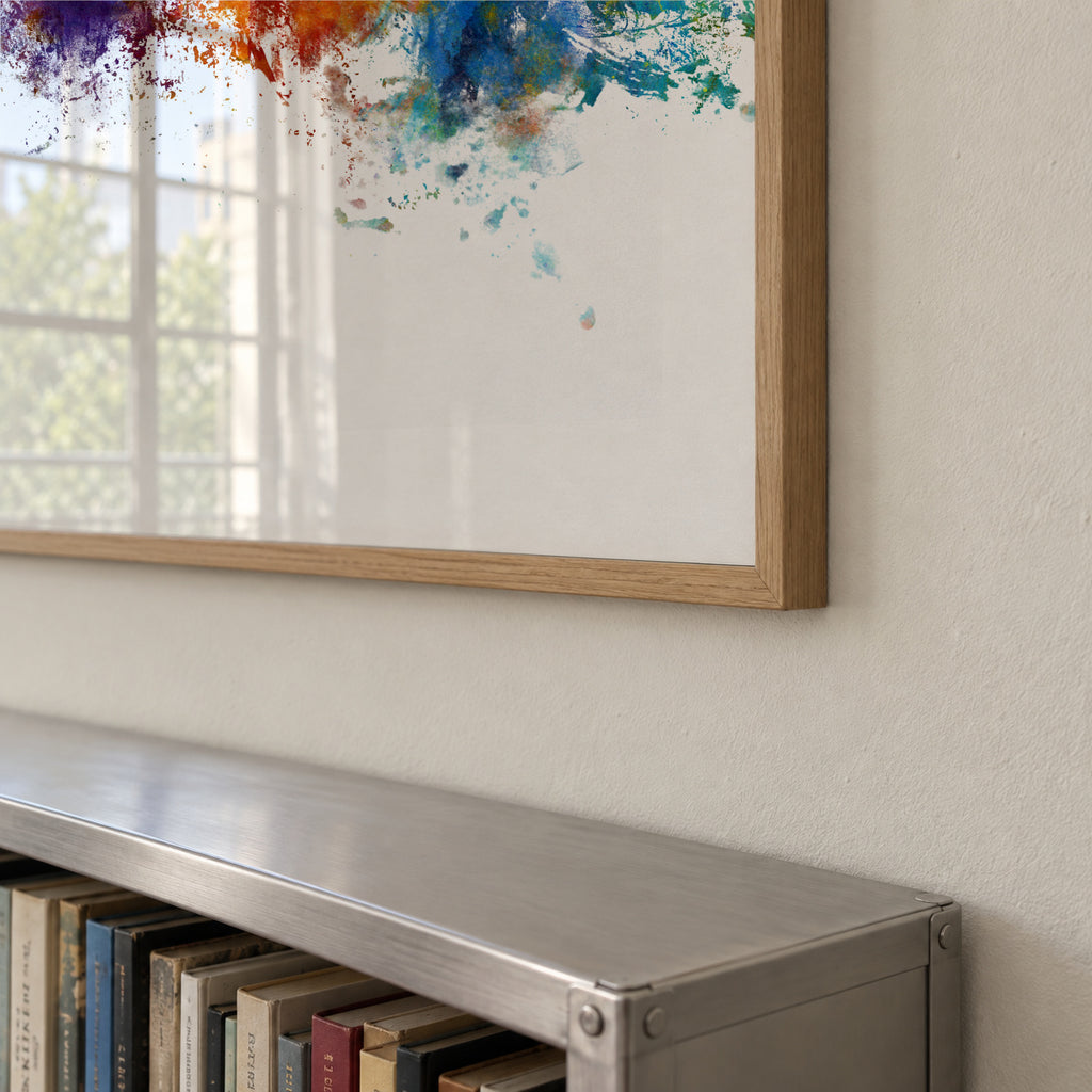 Rome Skyline multicolor - Framed poster detail