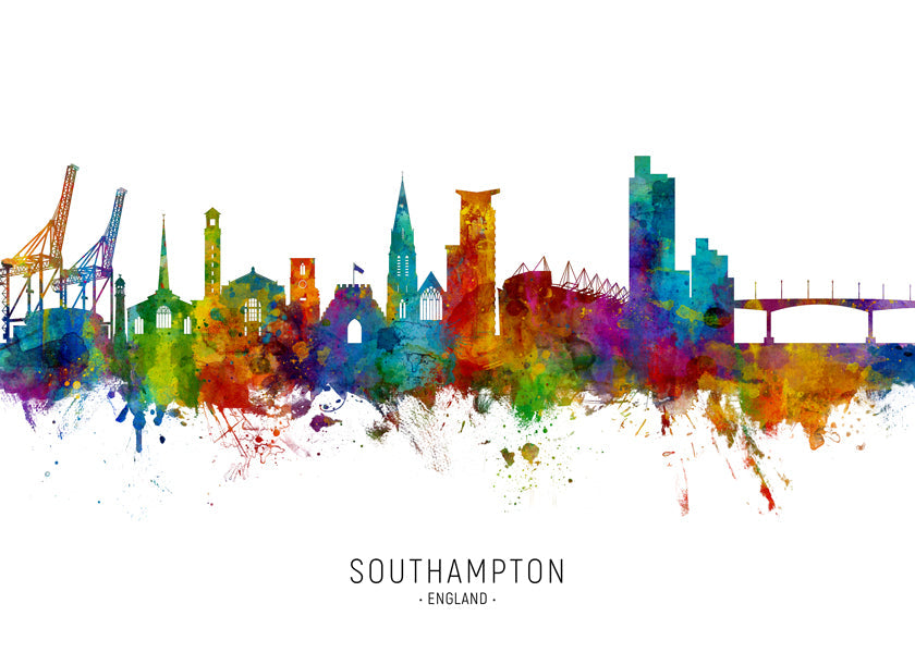 Southampton Skyline multicolor