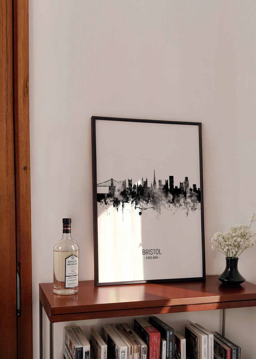 Bristol Skyline en blanco y negro