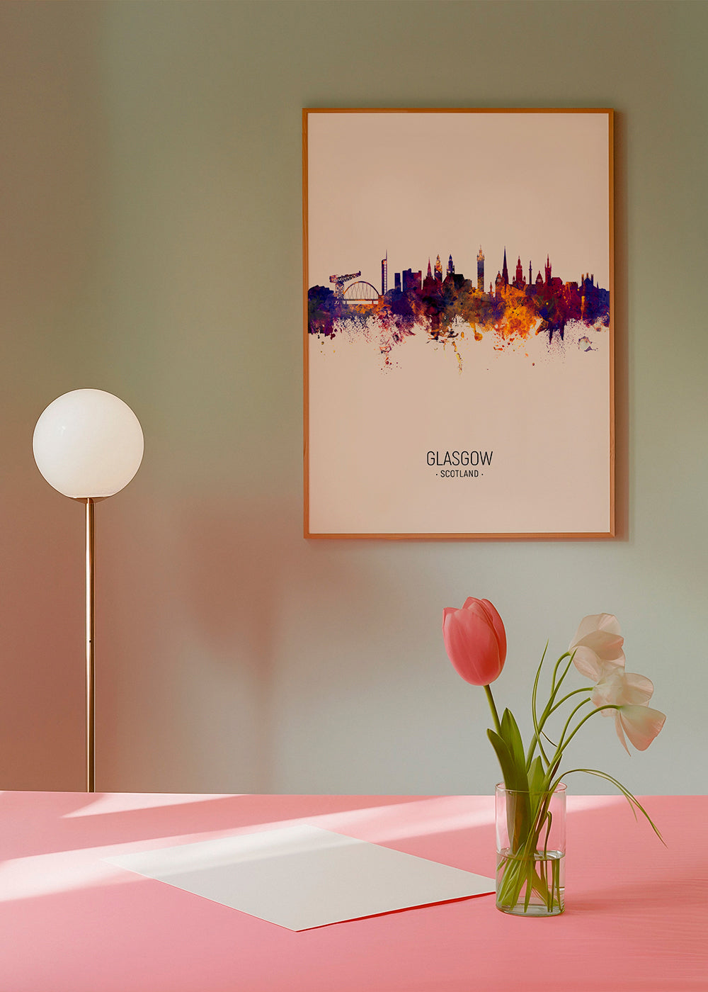 Glasgow Skyline en beige