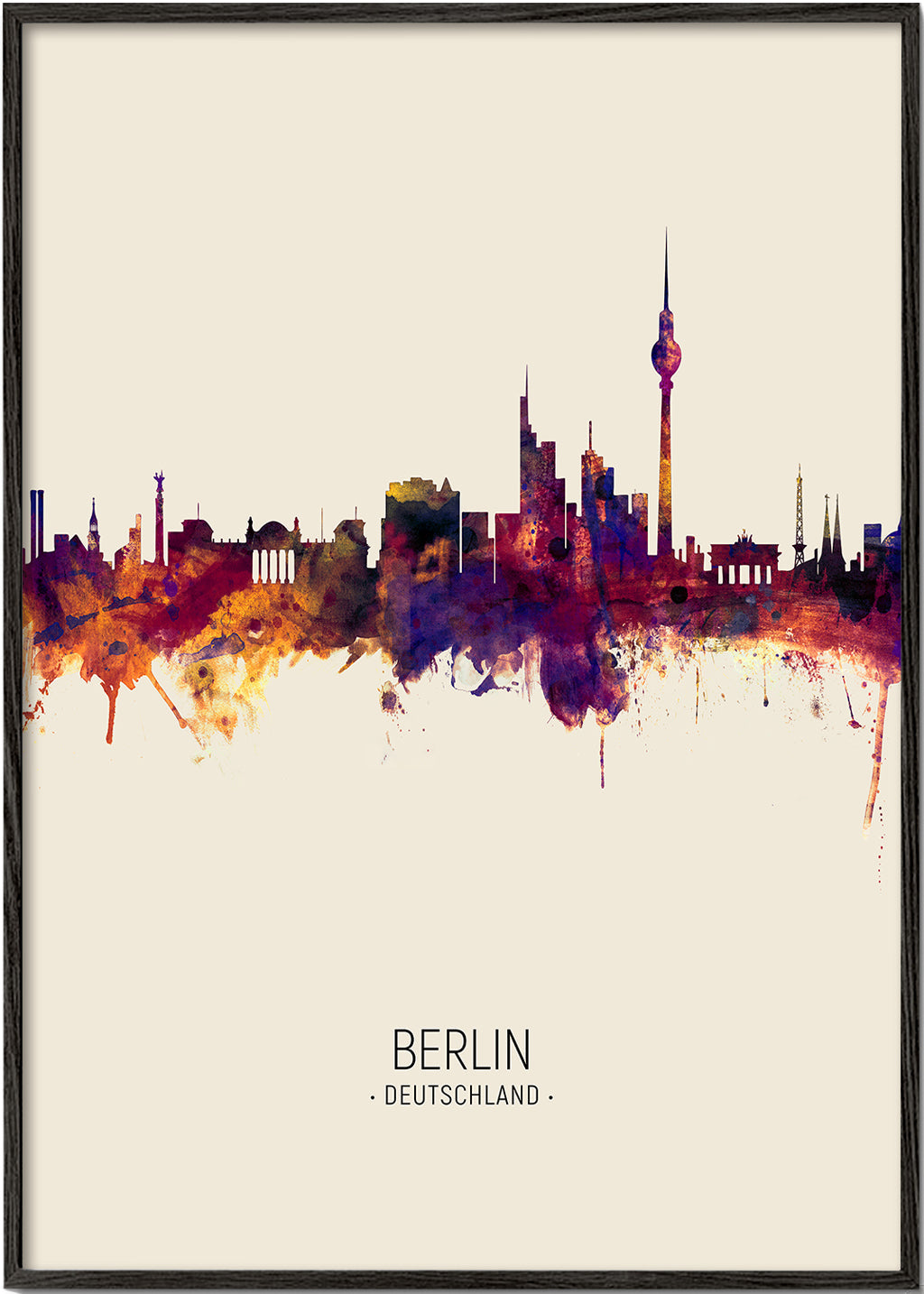 Berlin Skyline en beige
