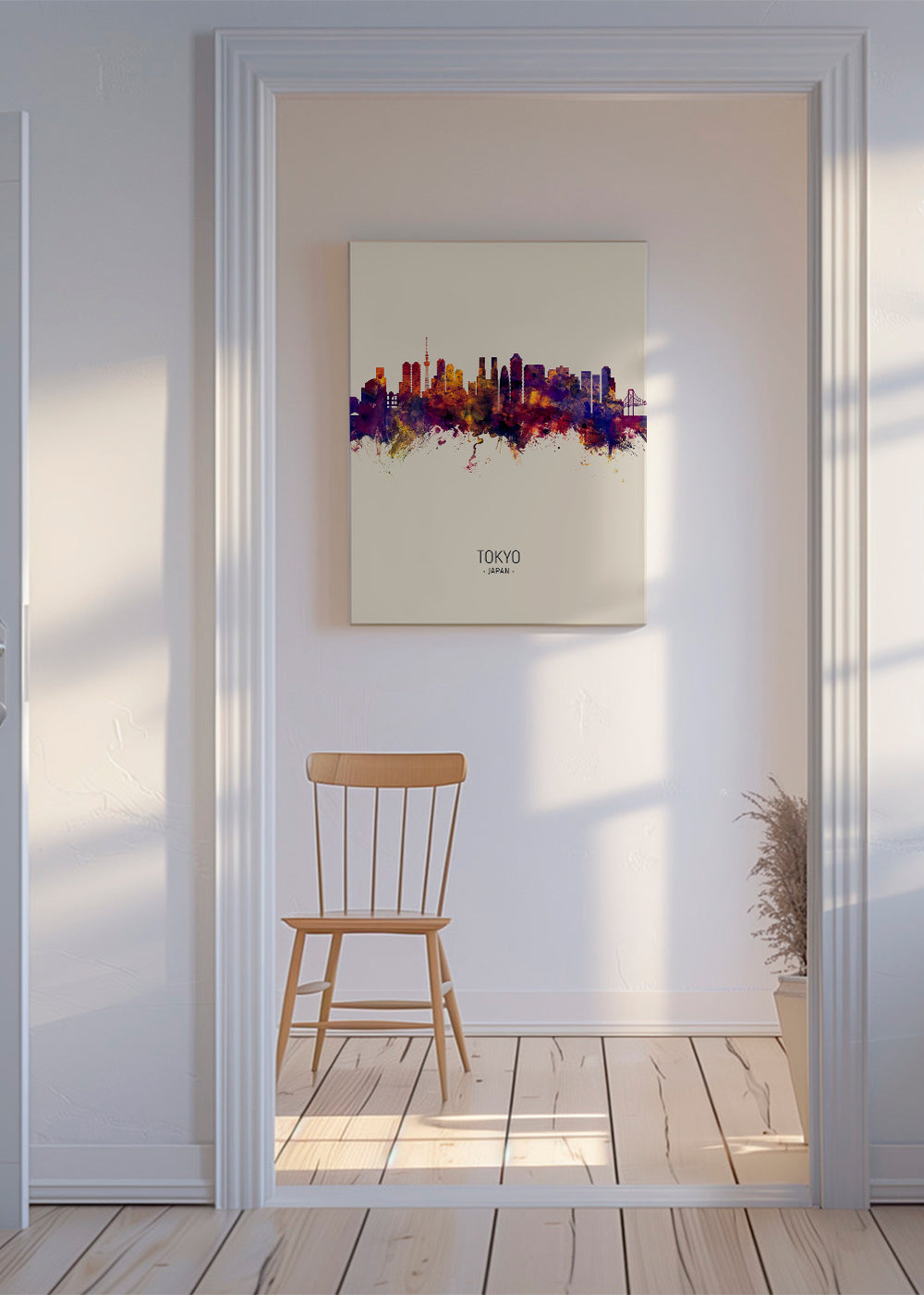 Tokyo Skyline en beige