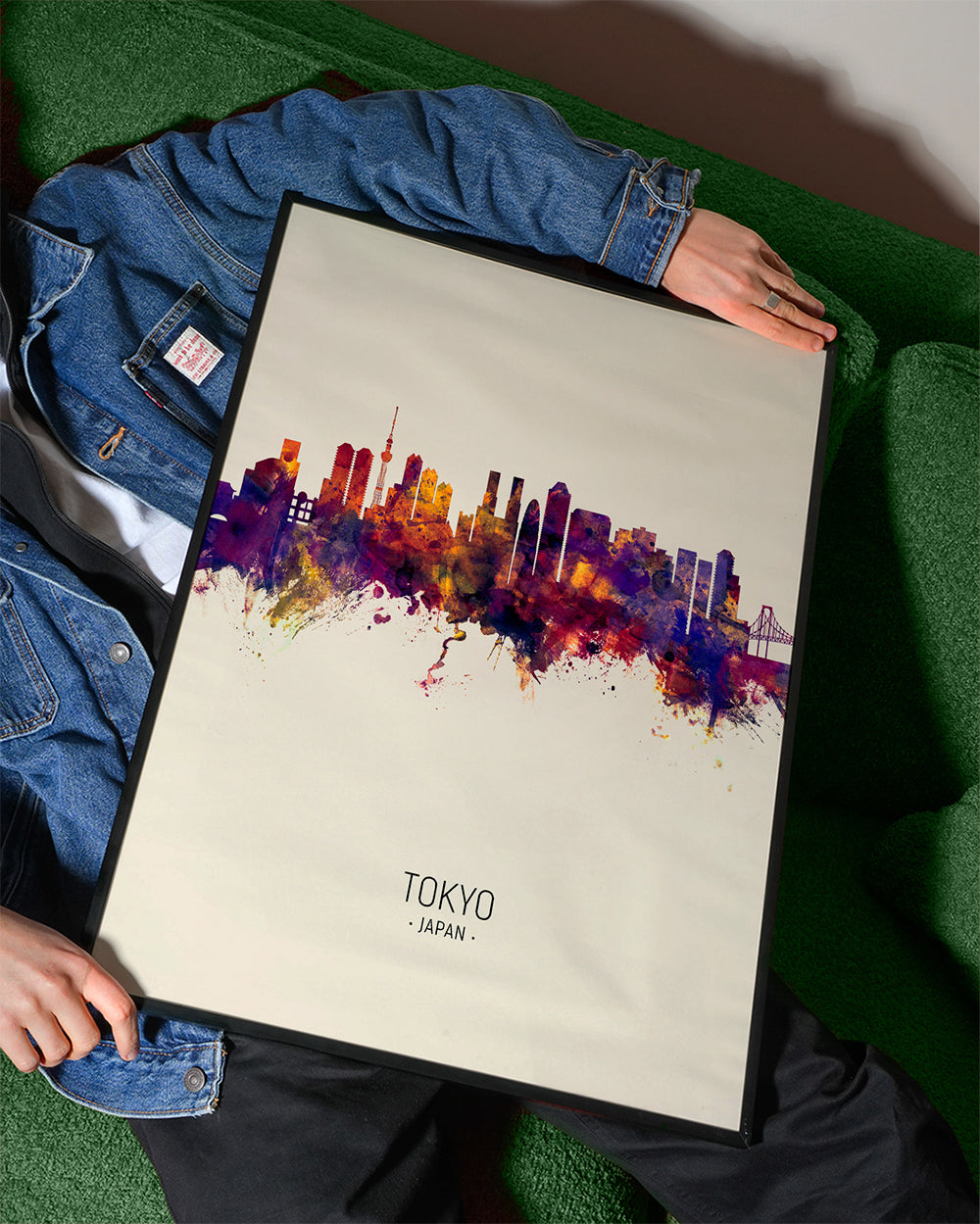 Tokyo Skyline en beige