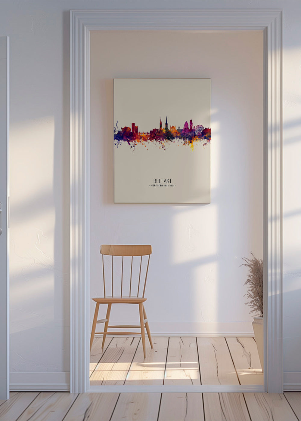 Belfast Skyline en beige