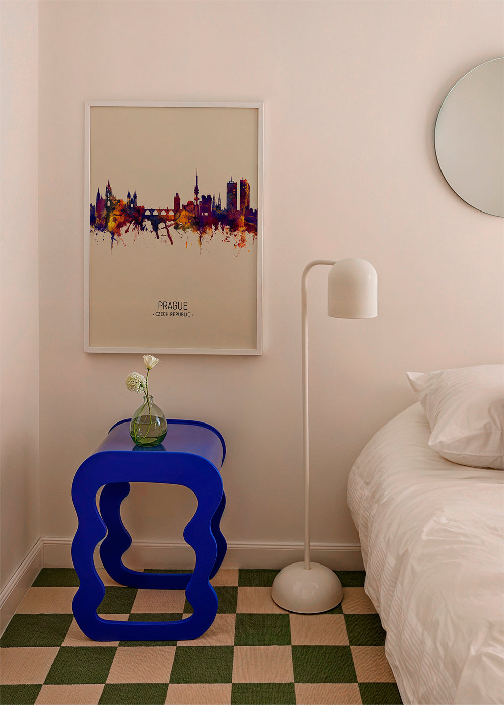 Prague Skyline en beige