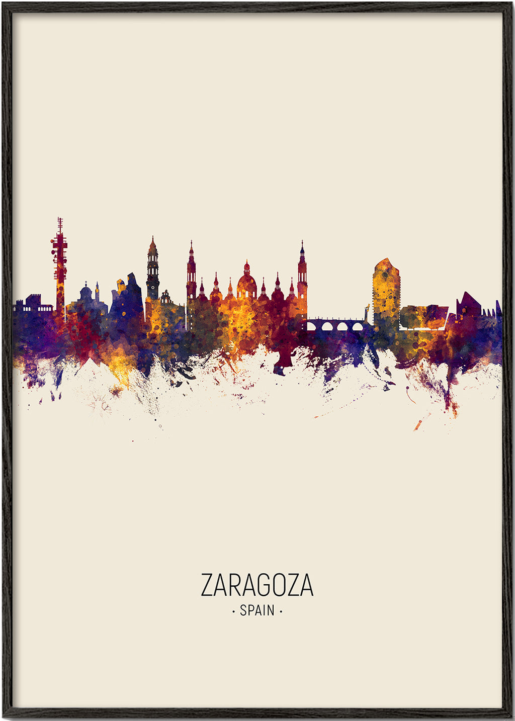 Zaragoza Skyline en beige