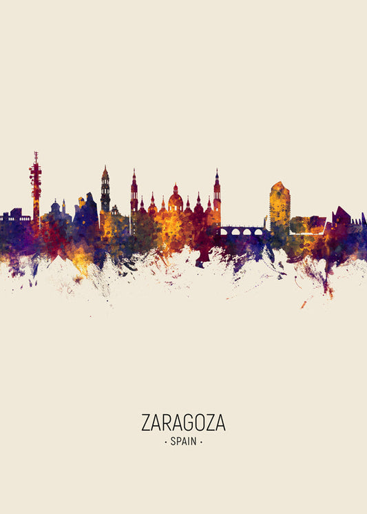 Zaragoza Skyline en beige