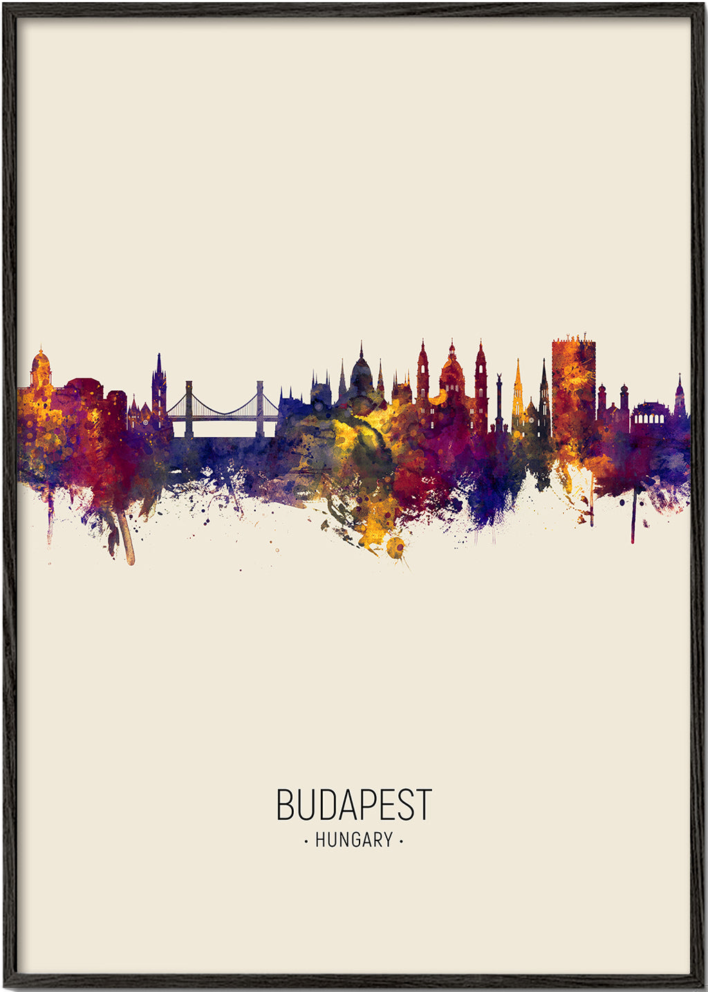 Budapest Skyline en beige