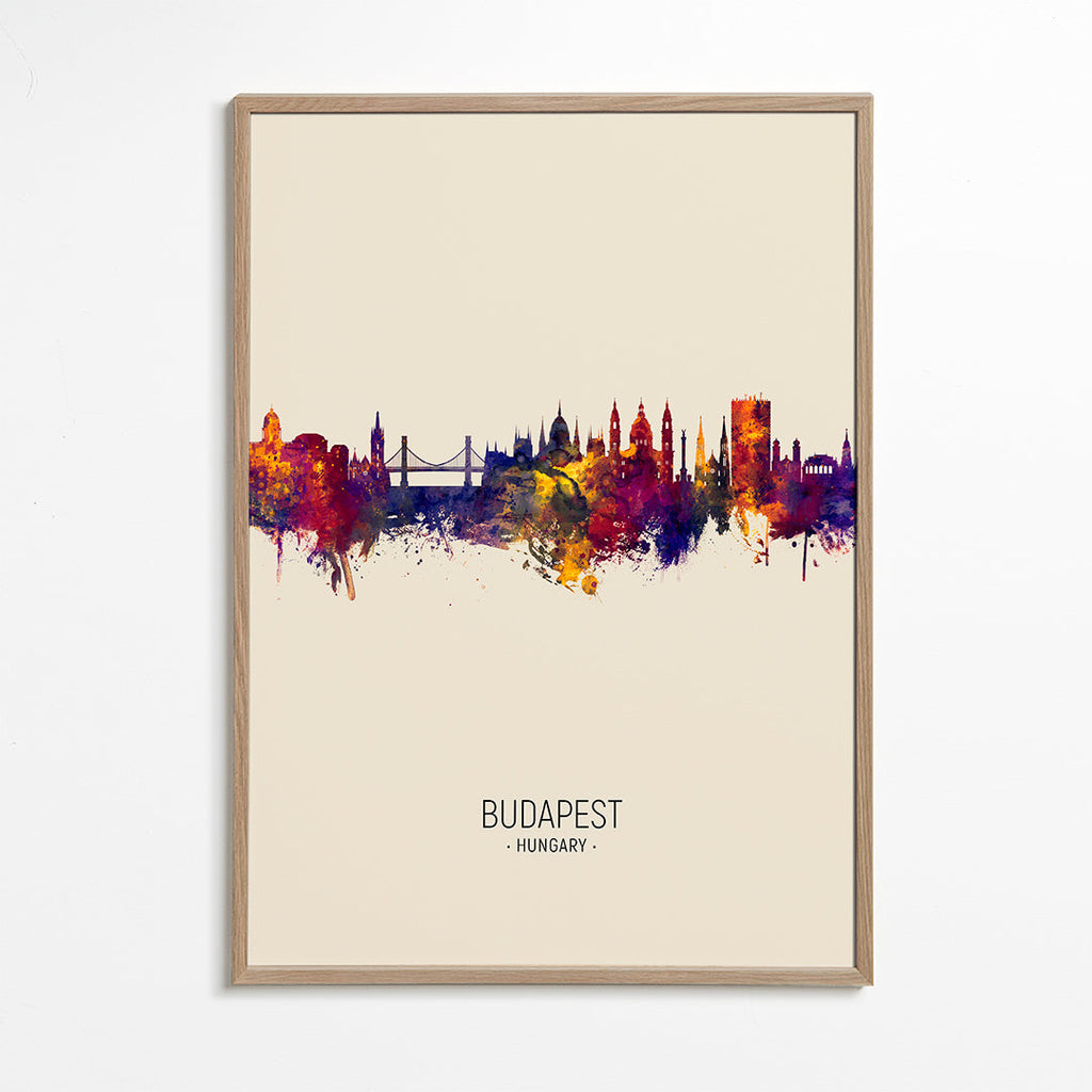 Budapest Skyline en beige