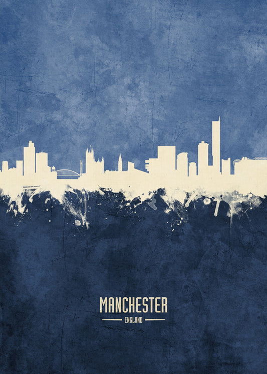 Manchester Skyline Azul