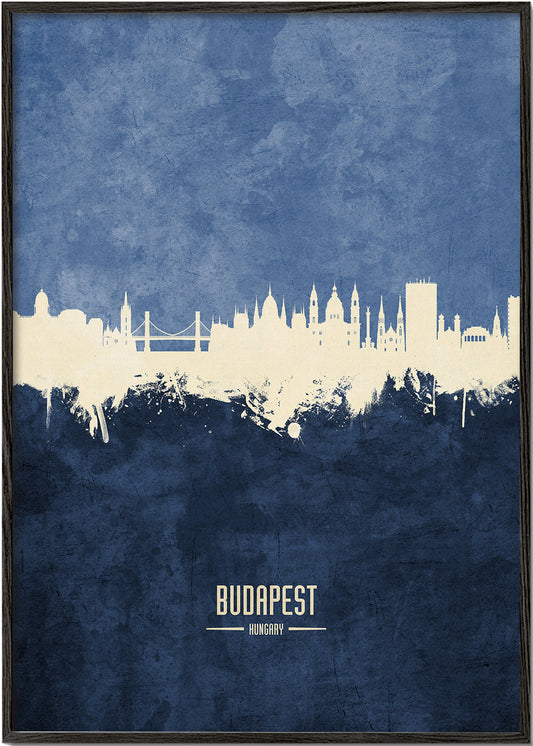 Budapest Skyline Azul