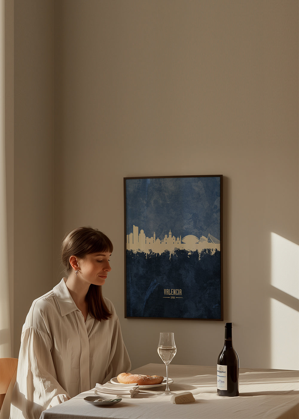 Valencia Skyline Azul