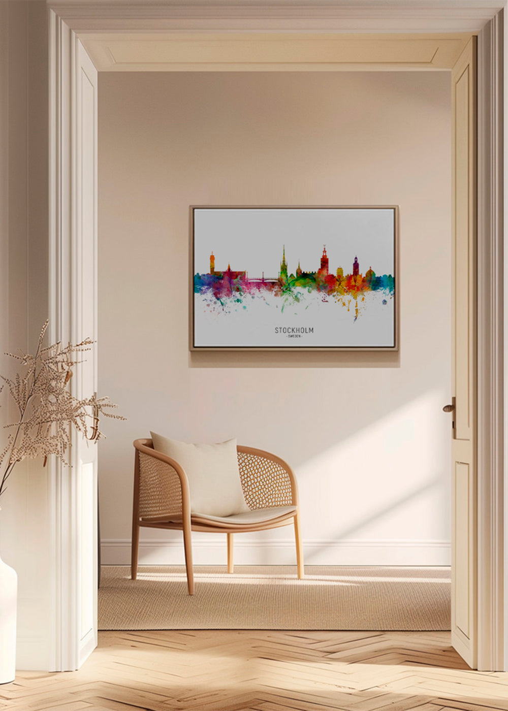 Stockholm Skyline multicolor