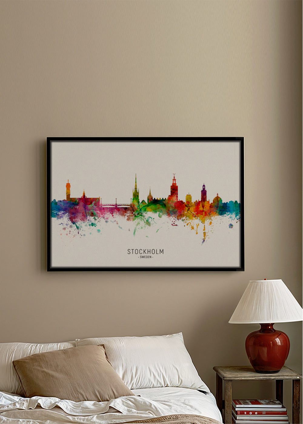 Stockholm Skyline multicolor