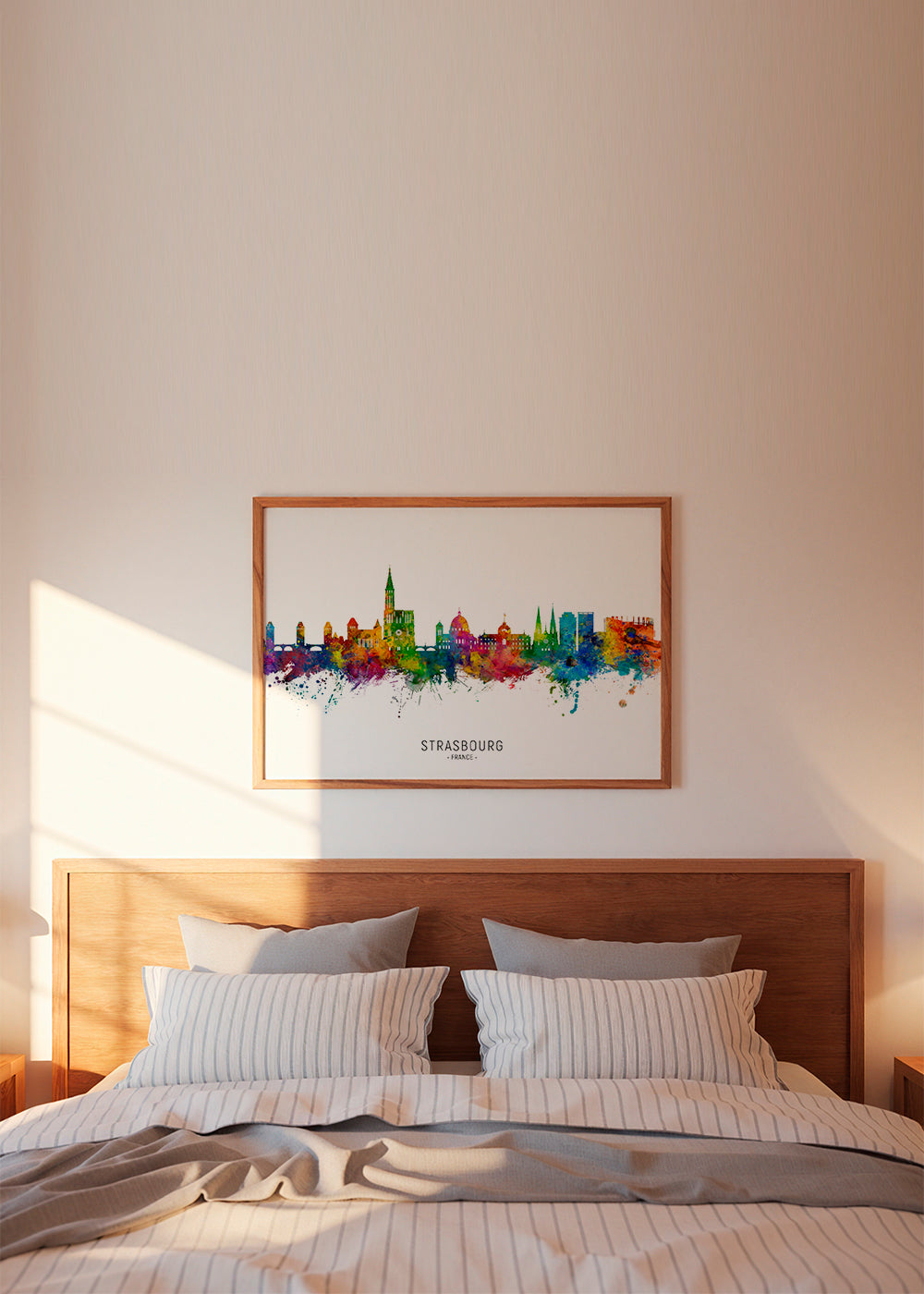 Strasbourg Skyline multicolor