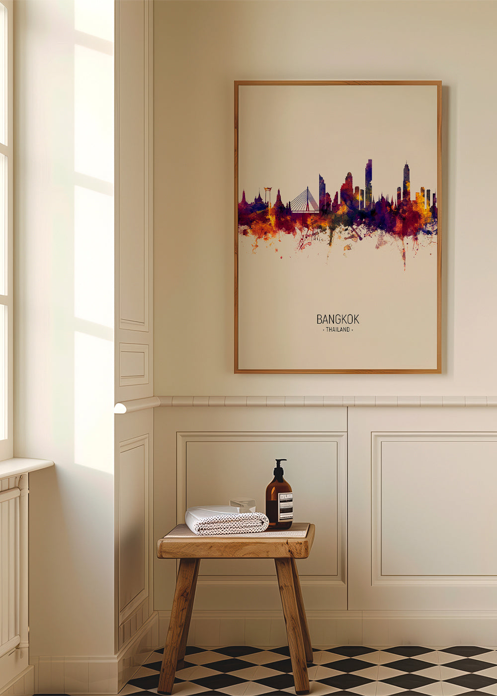 Bangkok Skyline beige