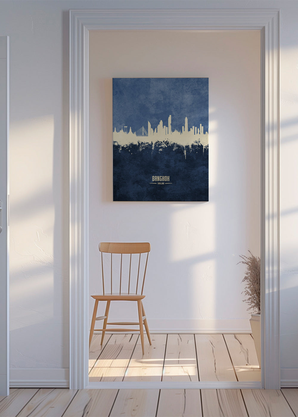 Bangkok Skyline azul