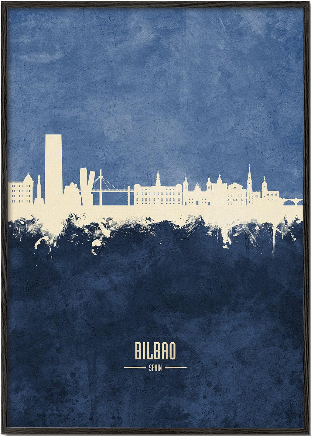 Bilbao Skyline azul