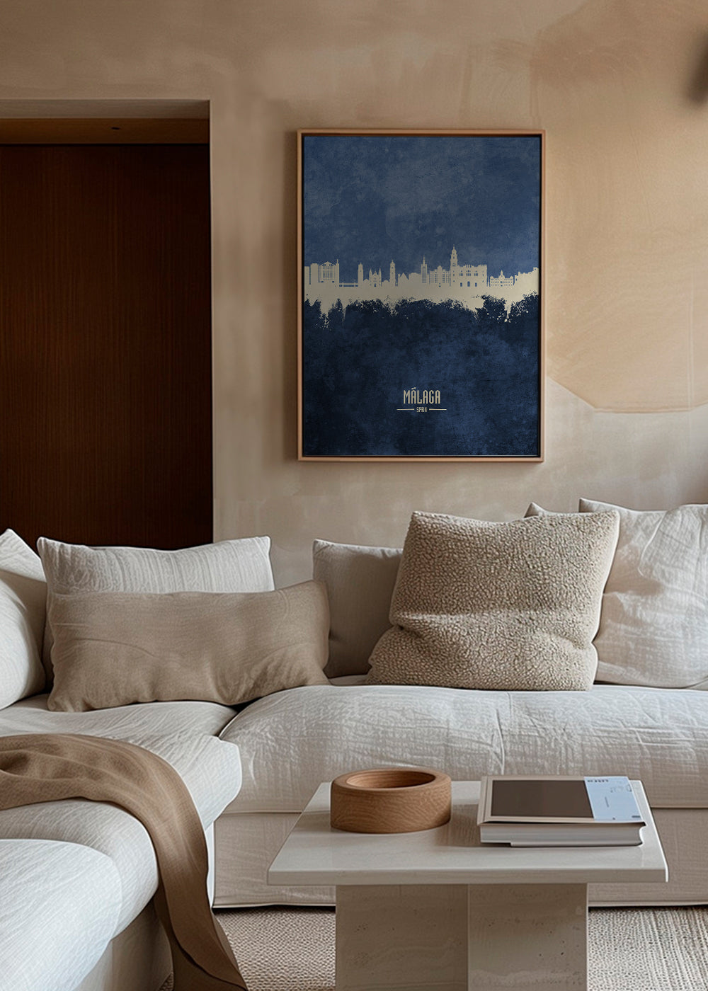 Málaga Skyline azul