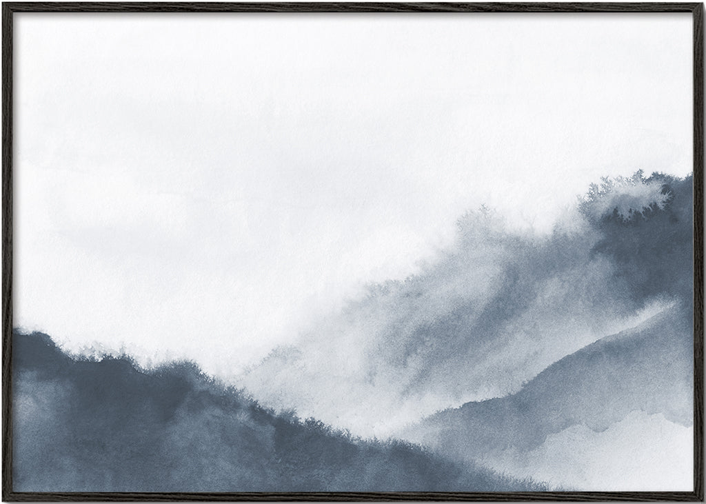 Misty mountains - Bluish gray