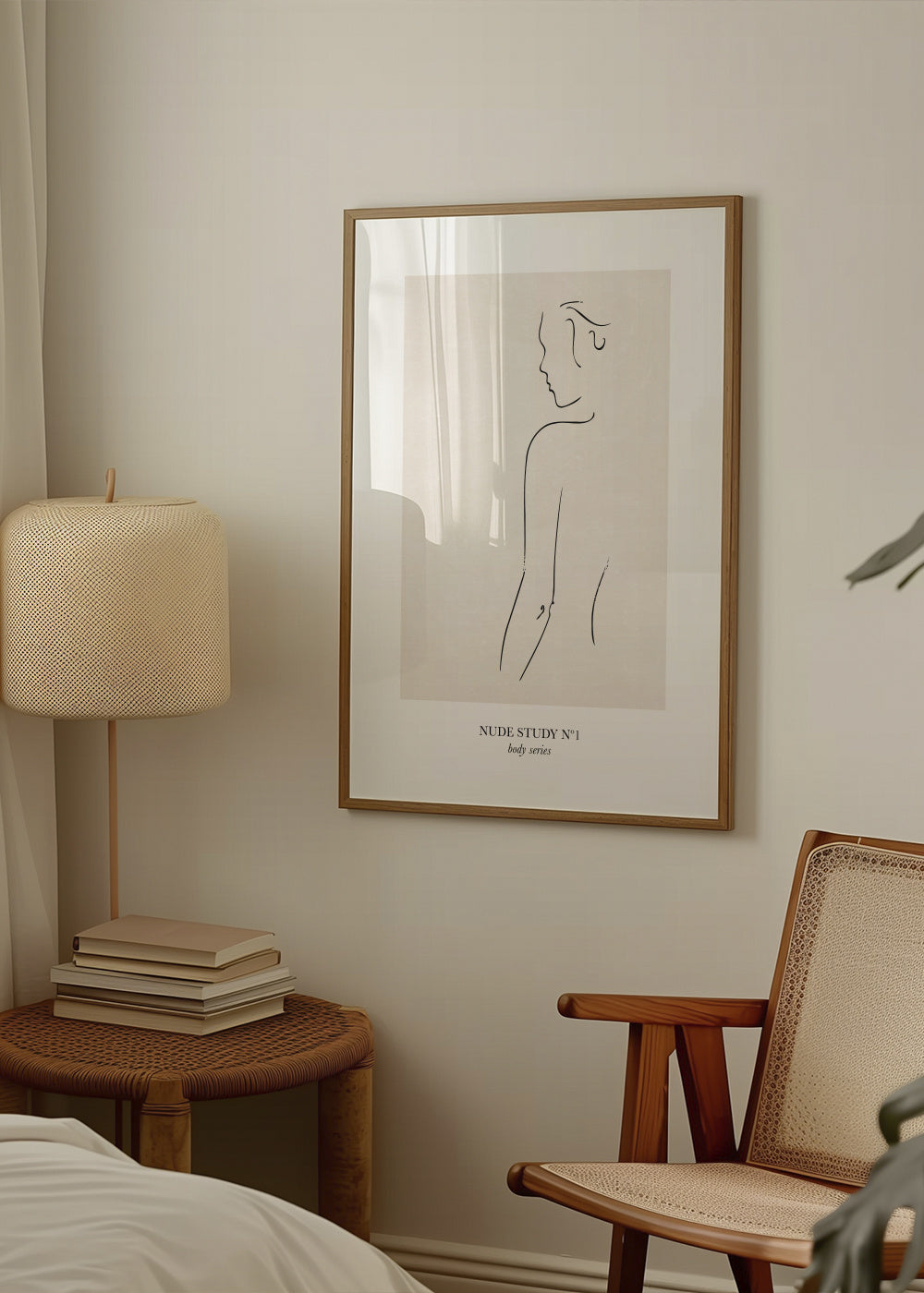 Nude Study Nº1 - Framed poster in an interior