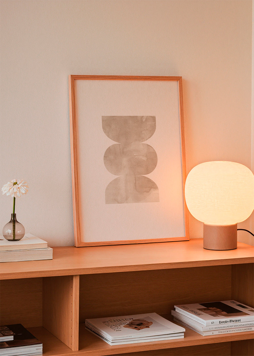 Watercolor shapes Nº4 - beige tones