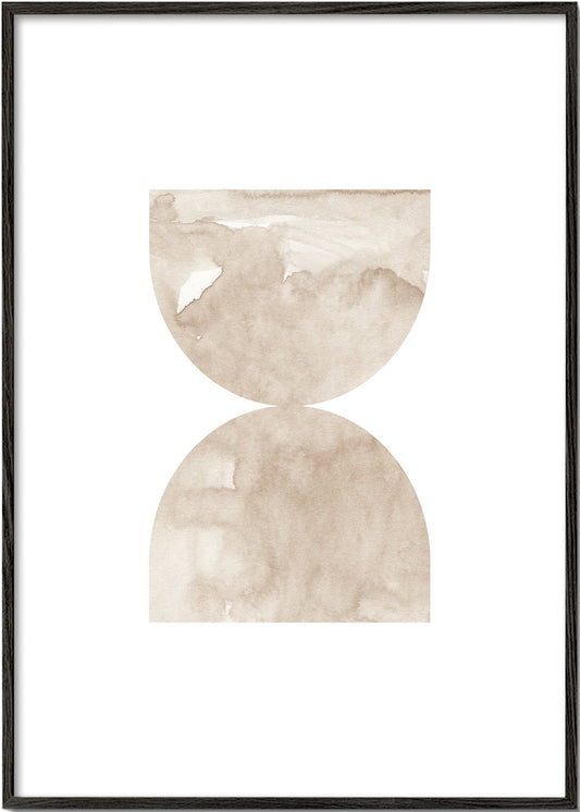 Watercolor shapes Nº8 - beige tones