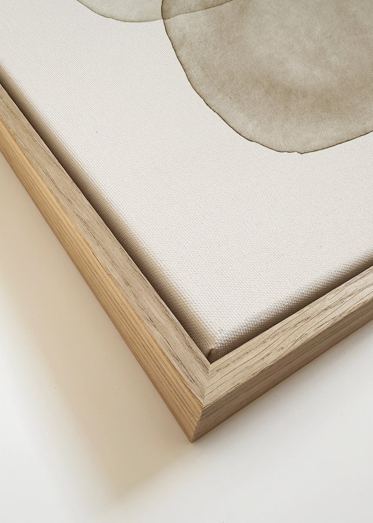 Watercolor abstraction 3 - Framed canvas detail