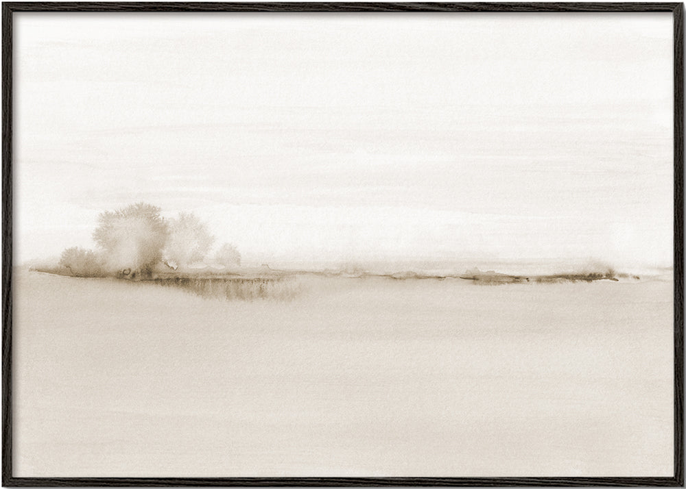 Watercolor landscape N 50 Sepia